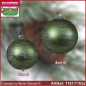 Preview: Christmas tree decoration balls glass balls set 12-piece "Lines" Frost in Nature