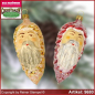 Preview: Christmas tree ornaments pine cones with face glass figure glass shape Collectible glass from Lauscha Thüringen.
