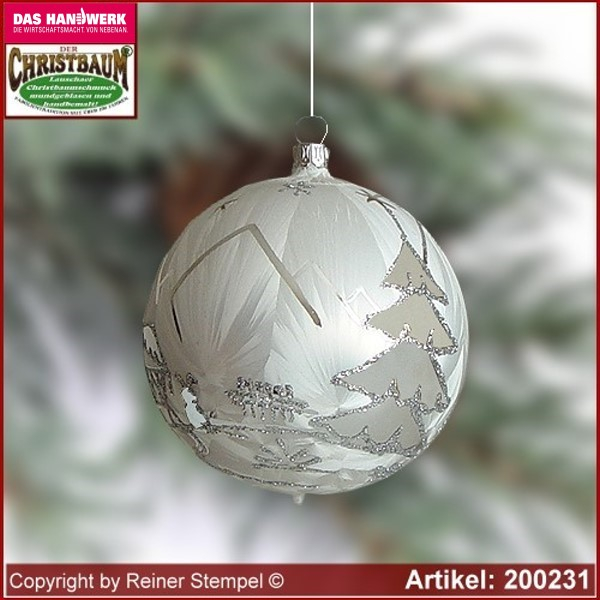 Christmas decoration glass ball for window and room