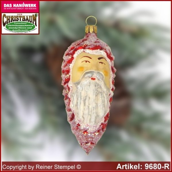 Pine cone with face Red