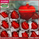 Christbaumschmuck aus Glas Herzen Classic Glas aus Lauscha Thüringen.
