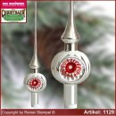 Baumspitze Christbaumspitze mit Reflex Christbaumschmuck aus Glas Old German Glas aus Lauscha Thüringen.