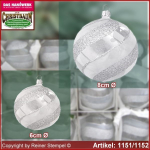 Christbaumschmuck Kugeln, Glaskugel - Frost