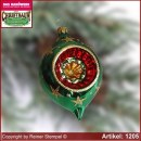 Christbaumschmuck aus Glas Oliven mit Reflex Bergweihnacht Grün Glas aus Lauscha Thüringen.