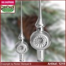 Baumspitze Christbaumspitze mit Reflex Christbaumschmuck aus Glas German Tradition Glas aus Lauscha Thüringen.