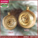 Christbaumschmuck Kugel Glaskugel 6/8cm Ø Opulent