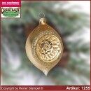 Christbaumschmuck Olive aus Glas 7cm Opulent