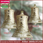 Weihnachtsdekoration Glasglocke für Fenster und Raum