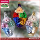 Christbaumschmuck Clown Baumschmuck aus Lauscha Glasfigur, Glasform Sammlerstücke Glas aus Lauscha Thüringen.