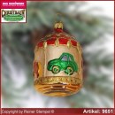Christbaumschmuck, Karussell, Baumschmuck aus Lauscha Glasfigur, Glasform Sammlerstücke Glas aus Lauscha Thüringen.
