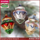 Christbaumschmuck, Kreisel, Baumschmuck aus Lauscha Glasfigur, Glasform Sammlerstücke Glas aus Lauscha Thüringen.